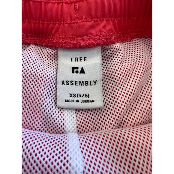 Free Assembly Boys Swim Trunks Red Size XS (4/5) Mesh Lined Drawstring Waist - Picture 3 of 6